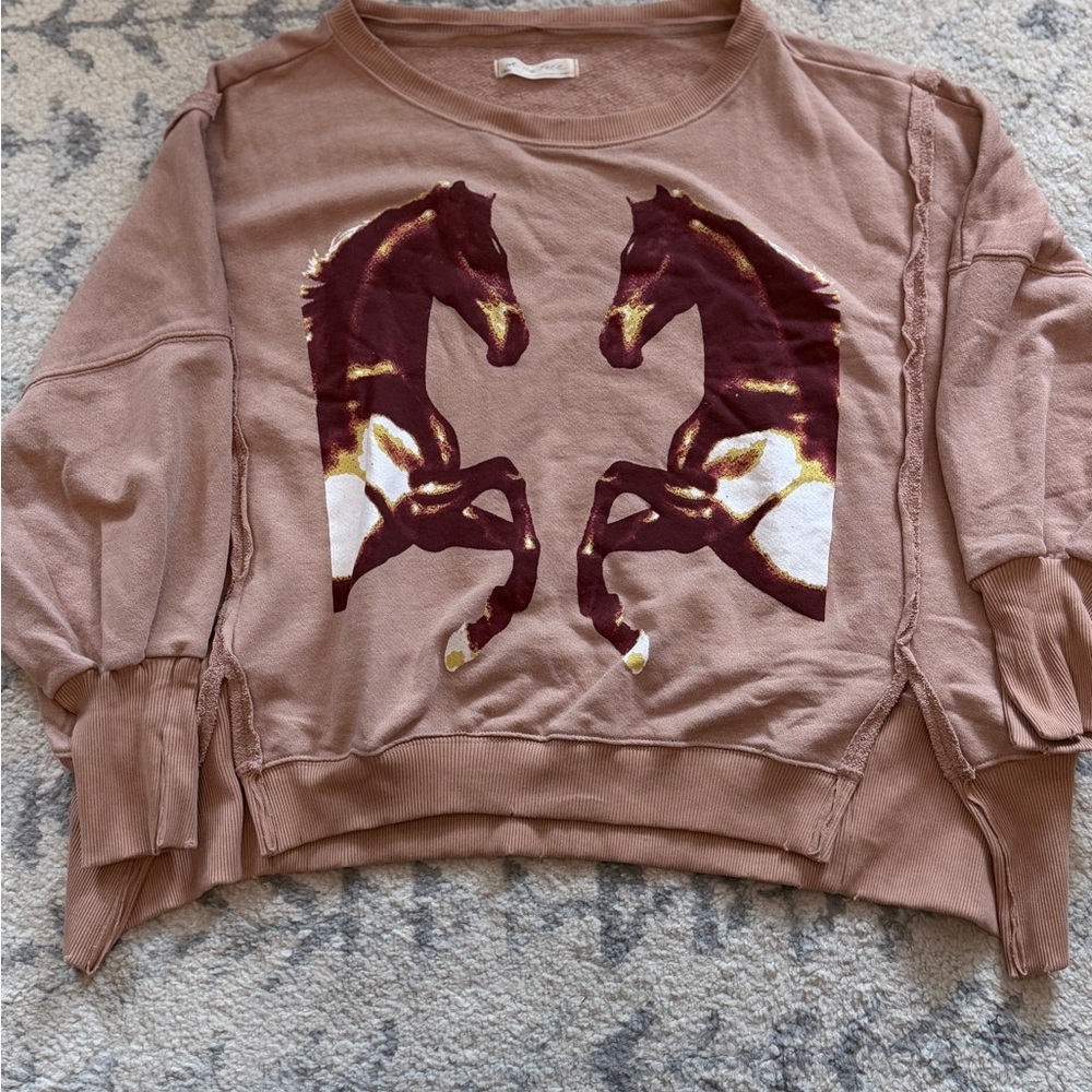 Free People We the Free Graphic Camden | Mirrored Horses - Picture 3 of 7